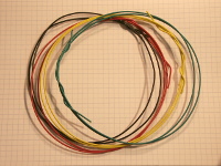 Wire assortment, 3 feet each of 5 colors