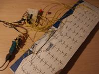 breadboard with microcontroller